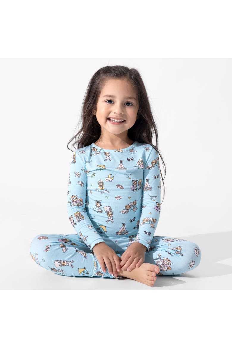 Kids' Sloth Pajama Party Set of 2 Piece Pajamas, Alternate, color, Sloth Pajama Party