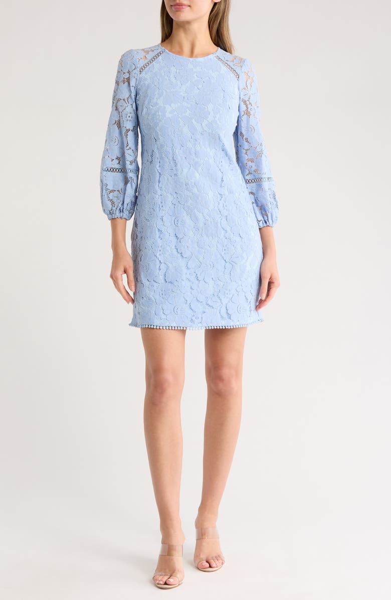 Vince Camuto Lace Long Sleeve Dress, Main, color, 