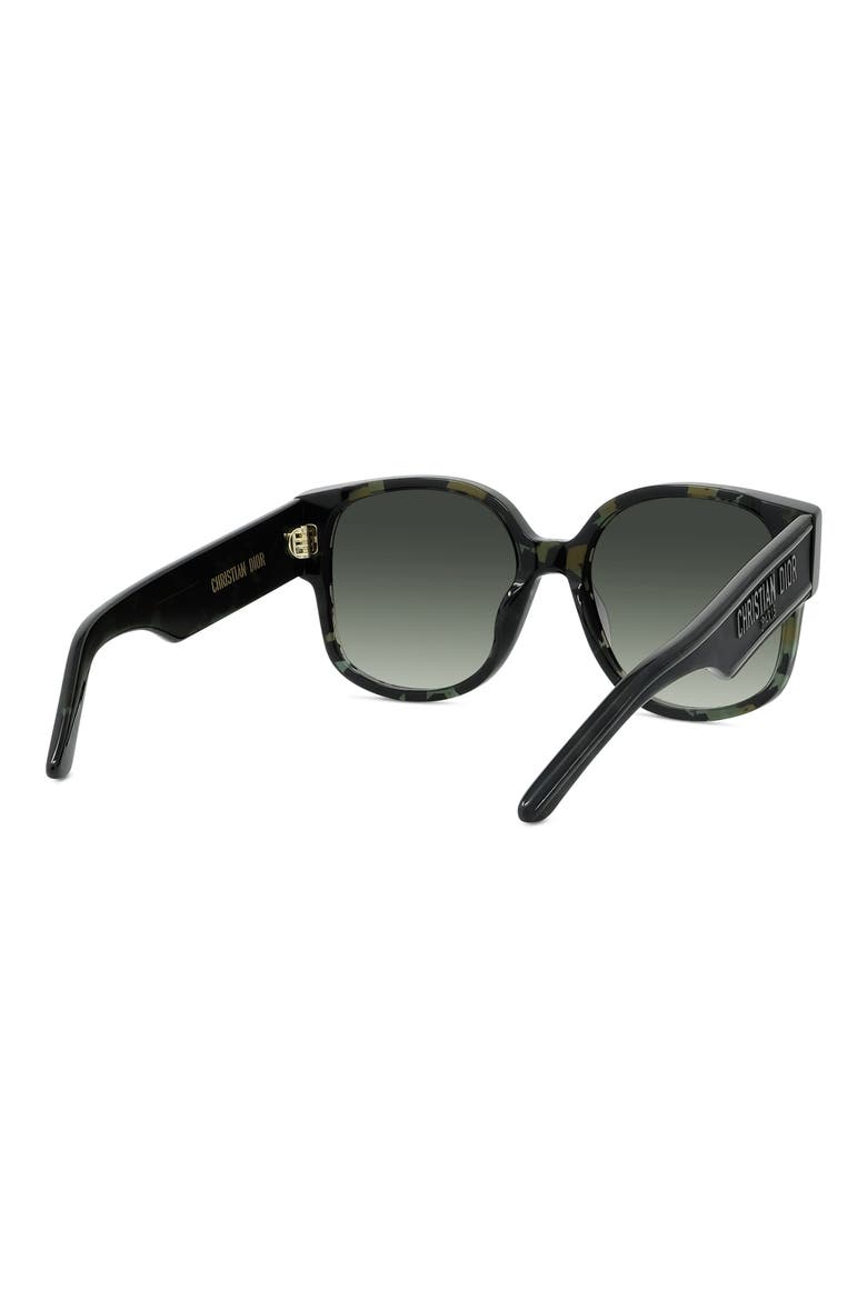 Wildior SU 58mm Square Sunglasses, Alternate, color, GREEN HAVANA/ GREEN