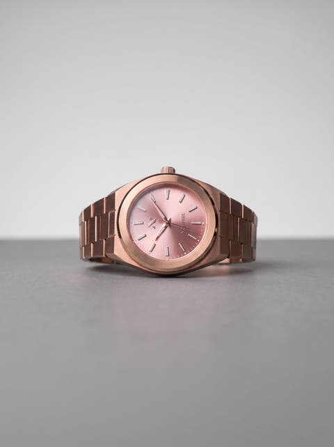 Elevate Link Rosé Swiss Quartz Bracelet Watch, 42MM