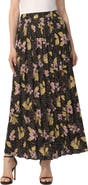 Kimi & Kai Women's Print Box Pleat Maxi Skirt