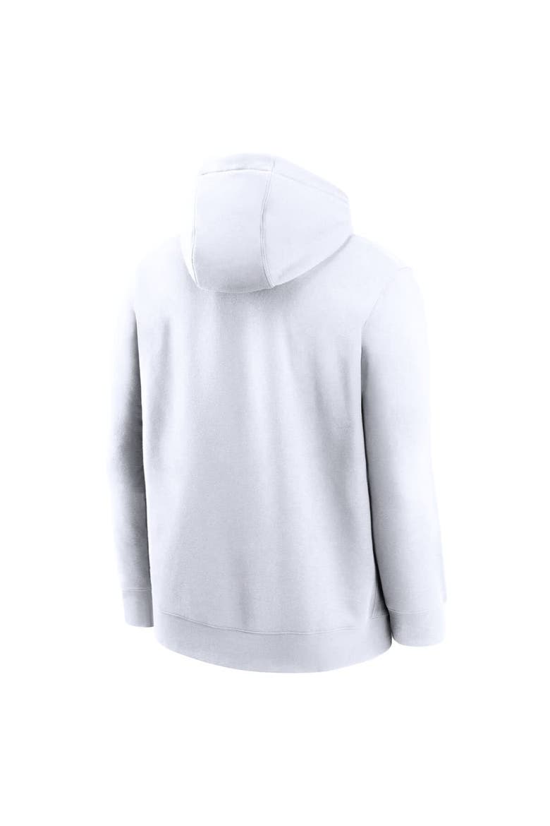 Men's Nike White Texas Longhorns Legacy Logo Club Fleece Pullover Hoodie, Alternate, color, White