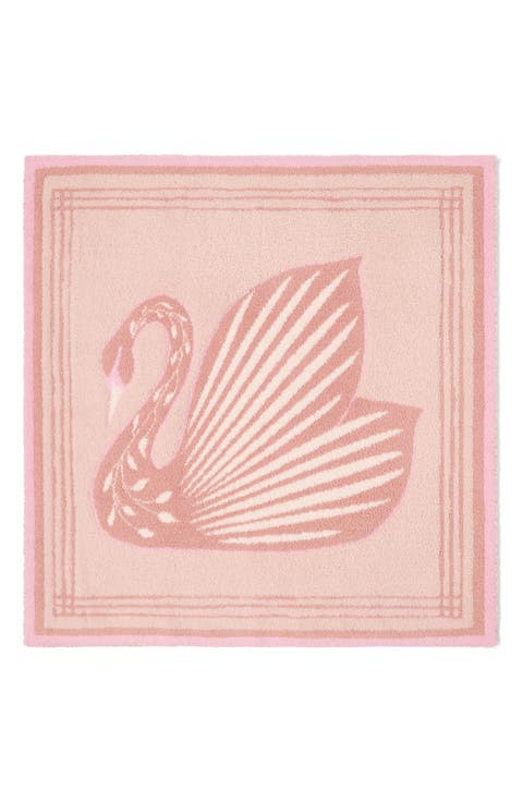 Kids' CozyChic Swan Receiving Blanket