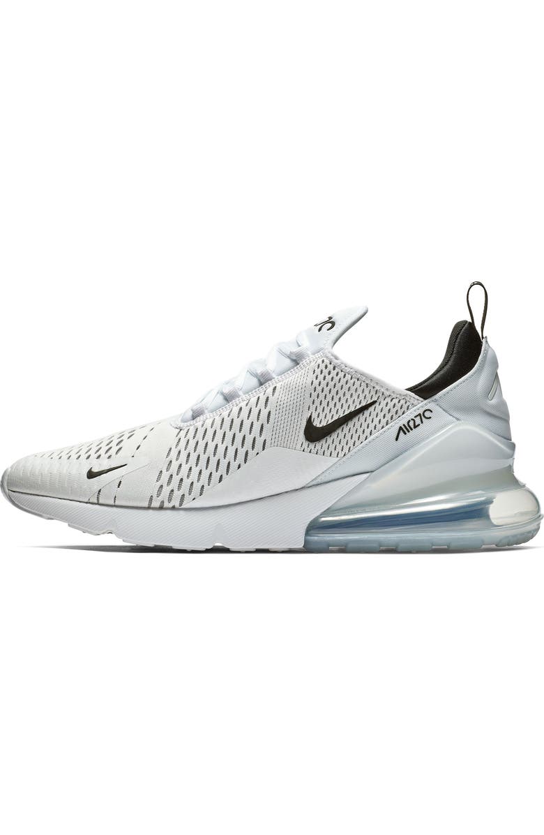 Nike Air Max 270 Sneaker, Alternate, color, 100 White/Black