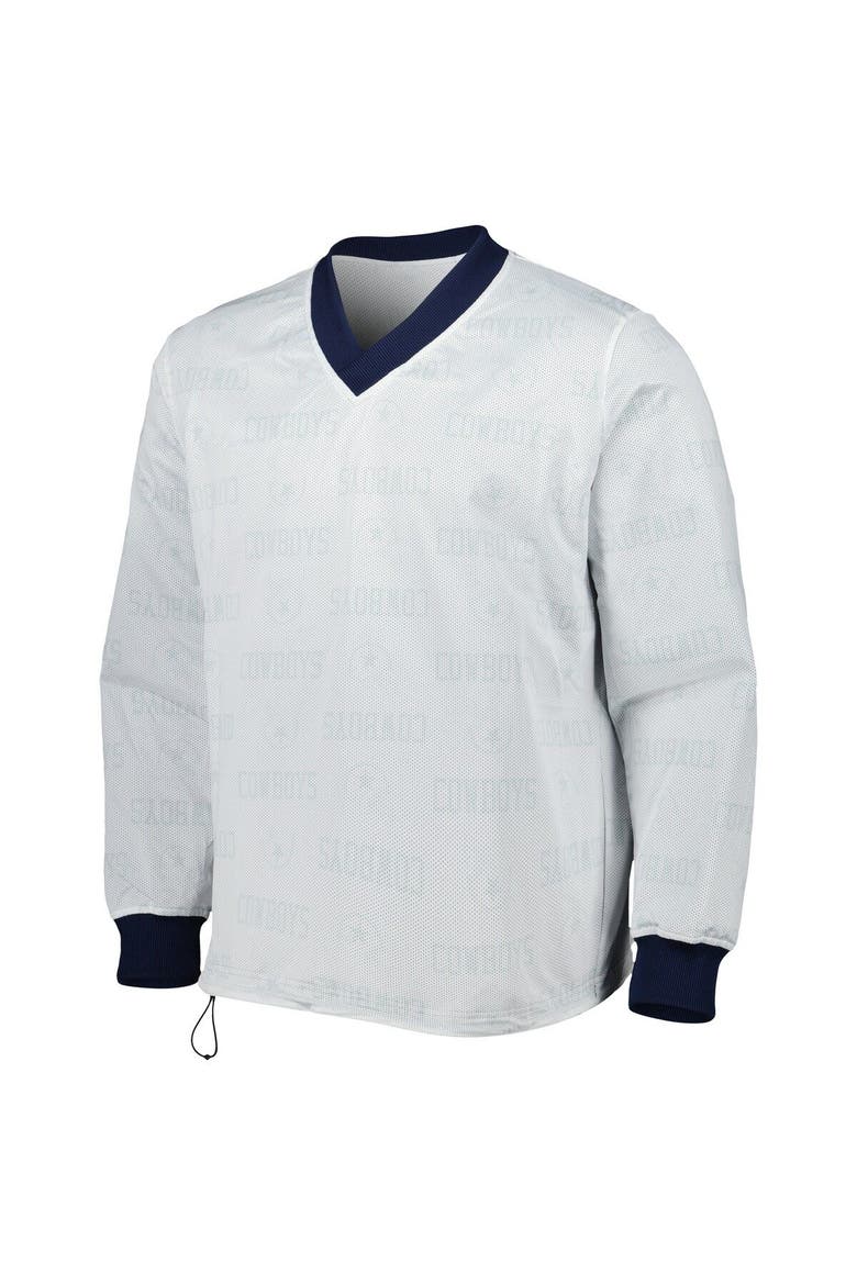 Men's Nike Navy/Silver Dallas Cowboys Sideline Team ID Reversible Pullover Windshirt, Alternate, color, Silver