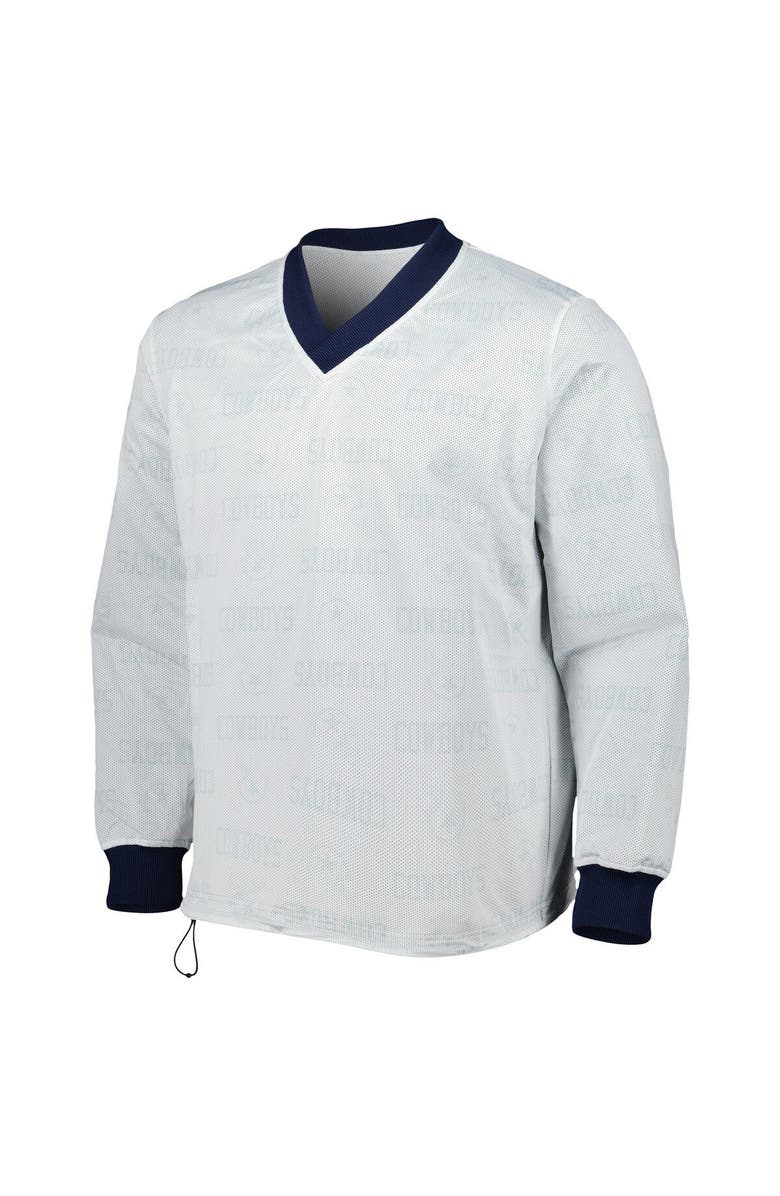 Nike Men's Nike Navy/Silver Dallas Cowboys Sideline Team ID Reversible Pullover Windshirt, Alternate, color,