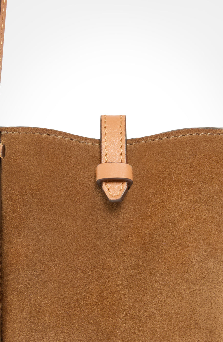 Aviteur Suede Phone Pouch, Alternate, color, Walnut