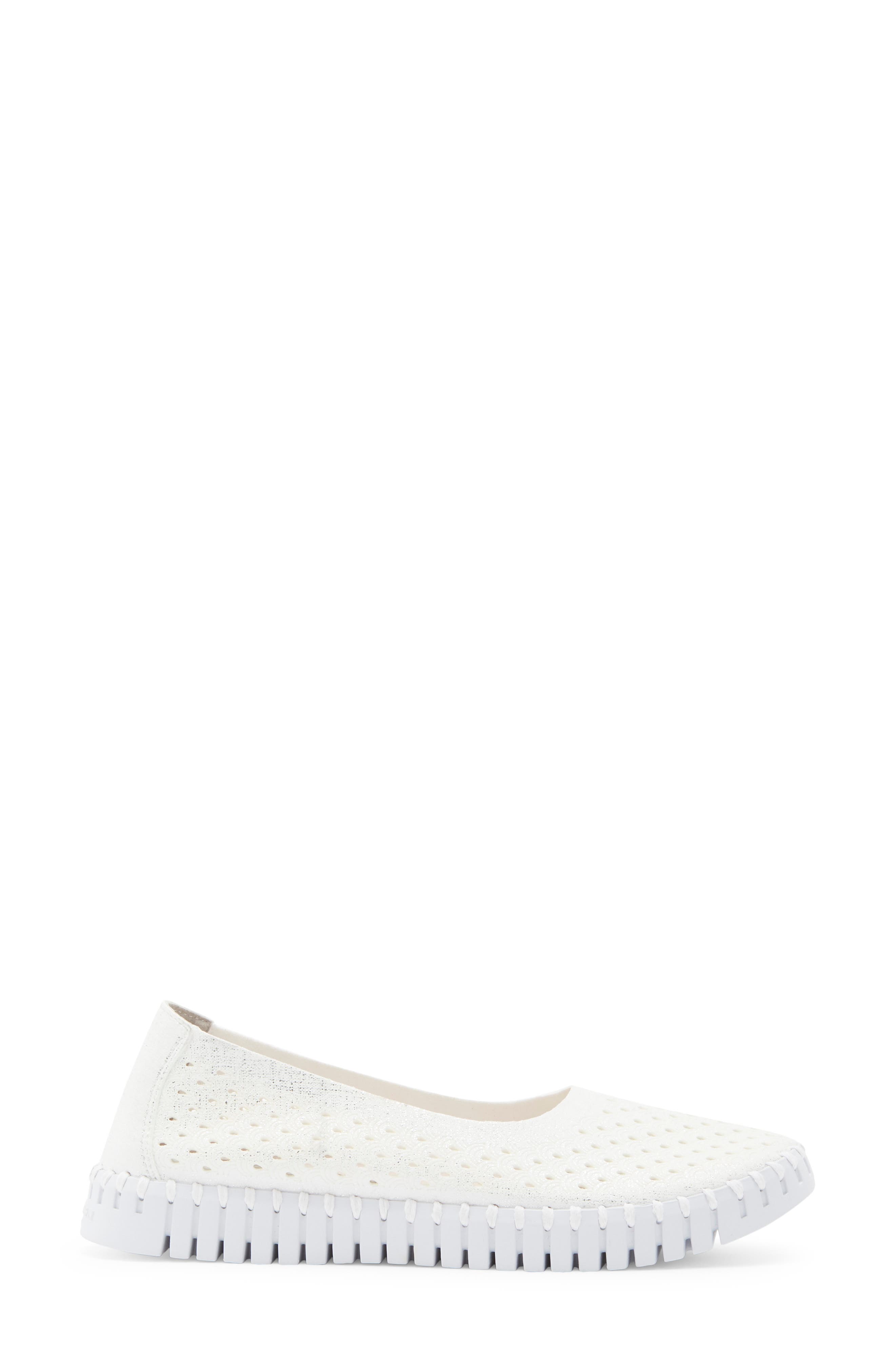 Tulipu Perforated Slip-On Sneaker, Alternate, color, WHITE