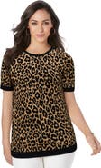 Jessica London Fine Gauge Crewneck Knit Shell