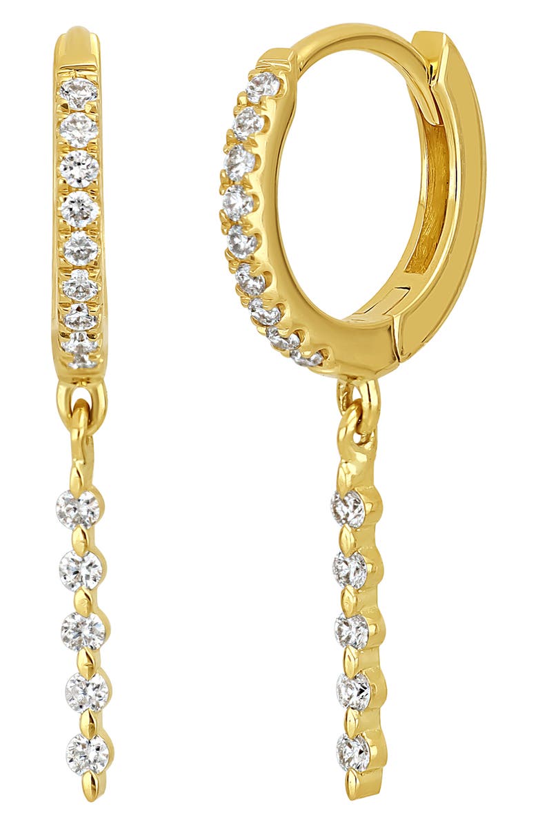 Bony Levy Liora Pavé Diamond Drop Hoop Earrings, Main, color,