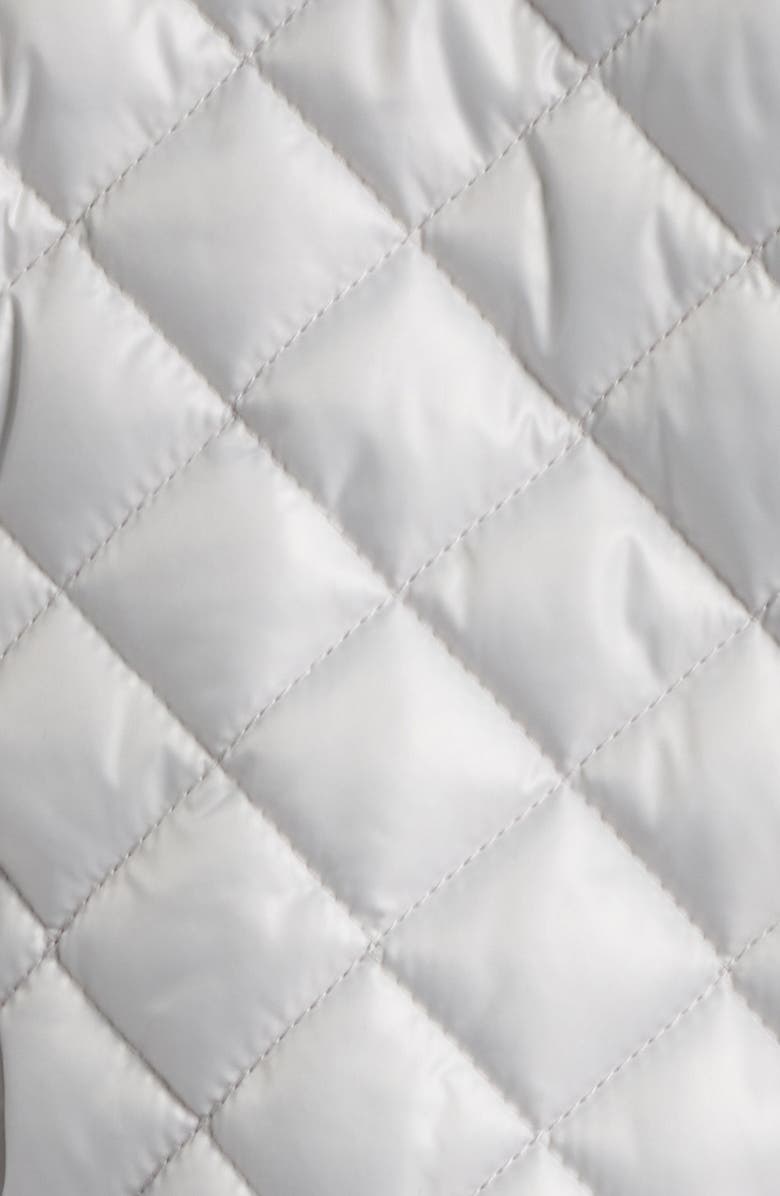 BCBGMAXAZRIA Quilted Hooded Crop Jacket, Alternate, color, Mist