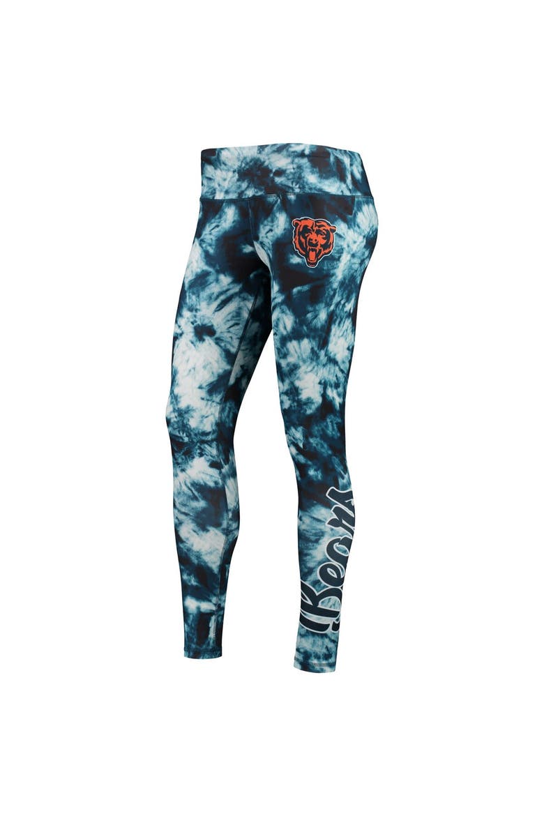 Women's FOCO Navy Chicago Bears Tie-Dye Leggings, Alternate, color, Navy