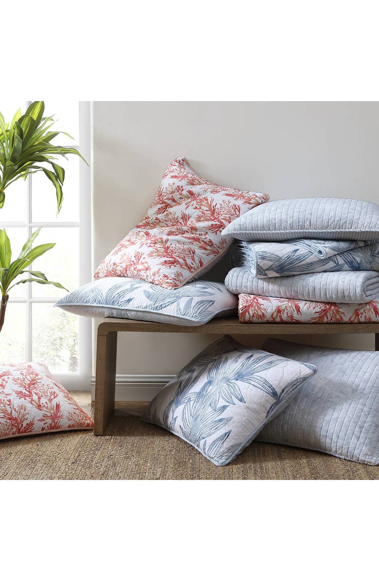 Tommy Bahama Costa Sera 100% Cotton Shams Set, Alternate, color, White