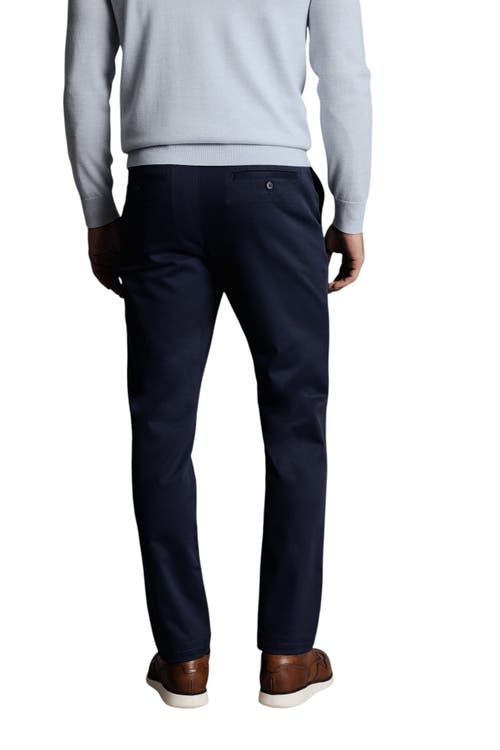 Charles Tyrwhitt Ultimate Non-iron Chinos In Blue