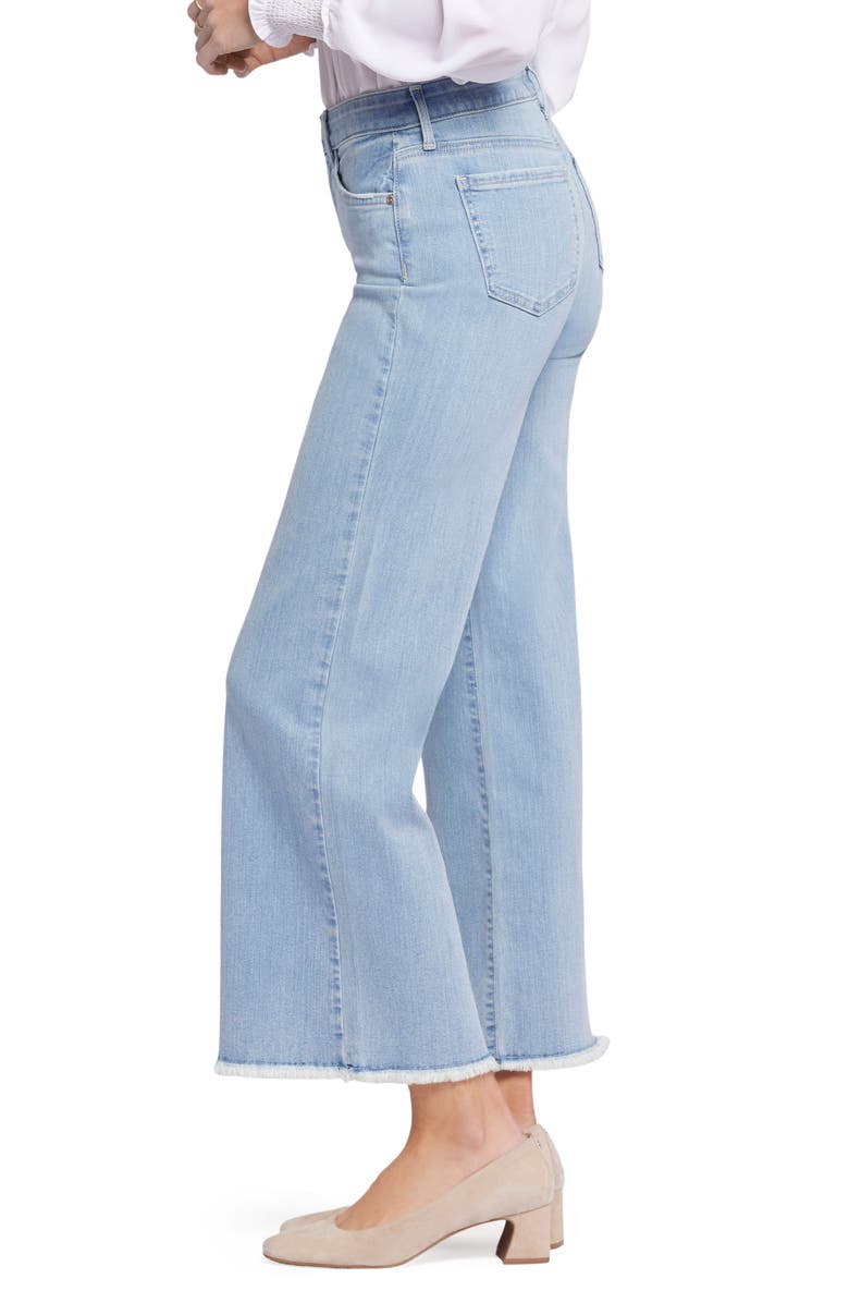 NYDJ Teresa High Waist Raw Hem Ankle Wide Leg Jeans, Alternate, color, Westminster