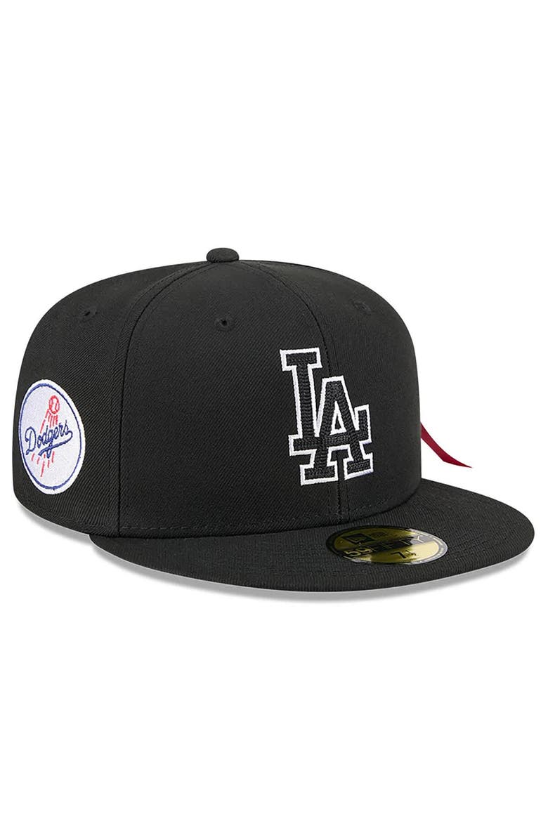 New Era x Alpha Industries Men's New Era x Alpha Industries Black Los Angeles Dodgers 59FIFTY Fitted Hat, Main, color, Black