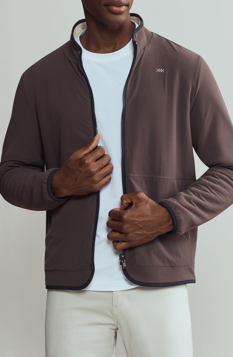 Rhone Fairbanks Reversible Faux Shearling Jacket, Alternate, color, Stone/ Shale