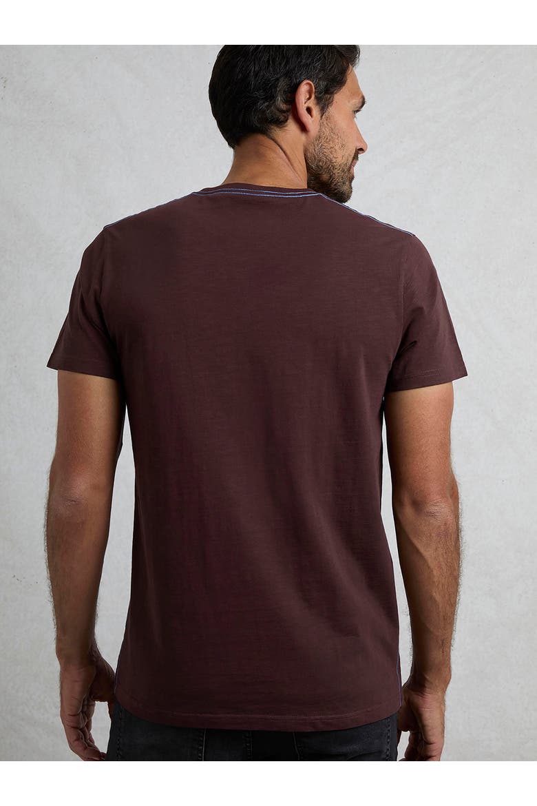 Foothills Front Print T-Shirt, Alternate, color, Mulled Wine