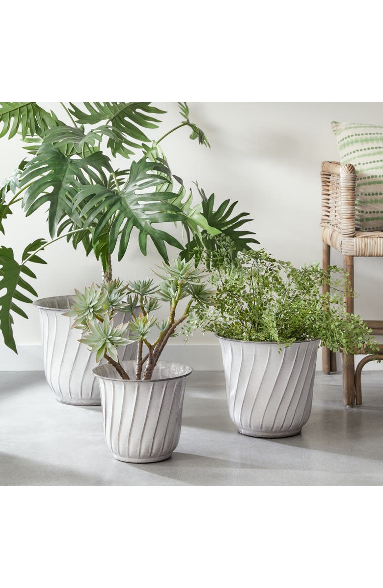 Napa Home & Garden Leilani Pots Set of 3, Alternate, color, White