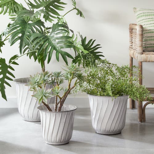 Napa Home & Garden Leilani Pots Set Of 3 In White