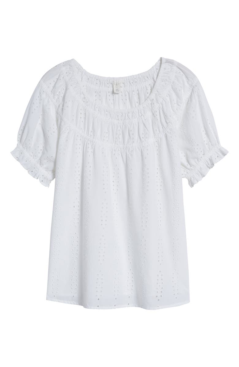 Caslon<sup>®</sup> Eyelet Cotton Top, Alternate, color, 