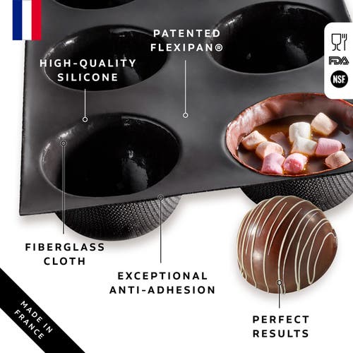 Silpat Flexipan 6 Bomb Cakes Premium Silicone Baking Pan