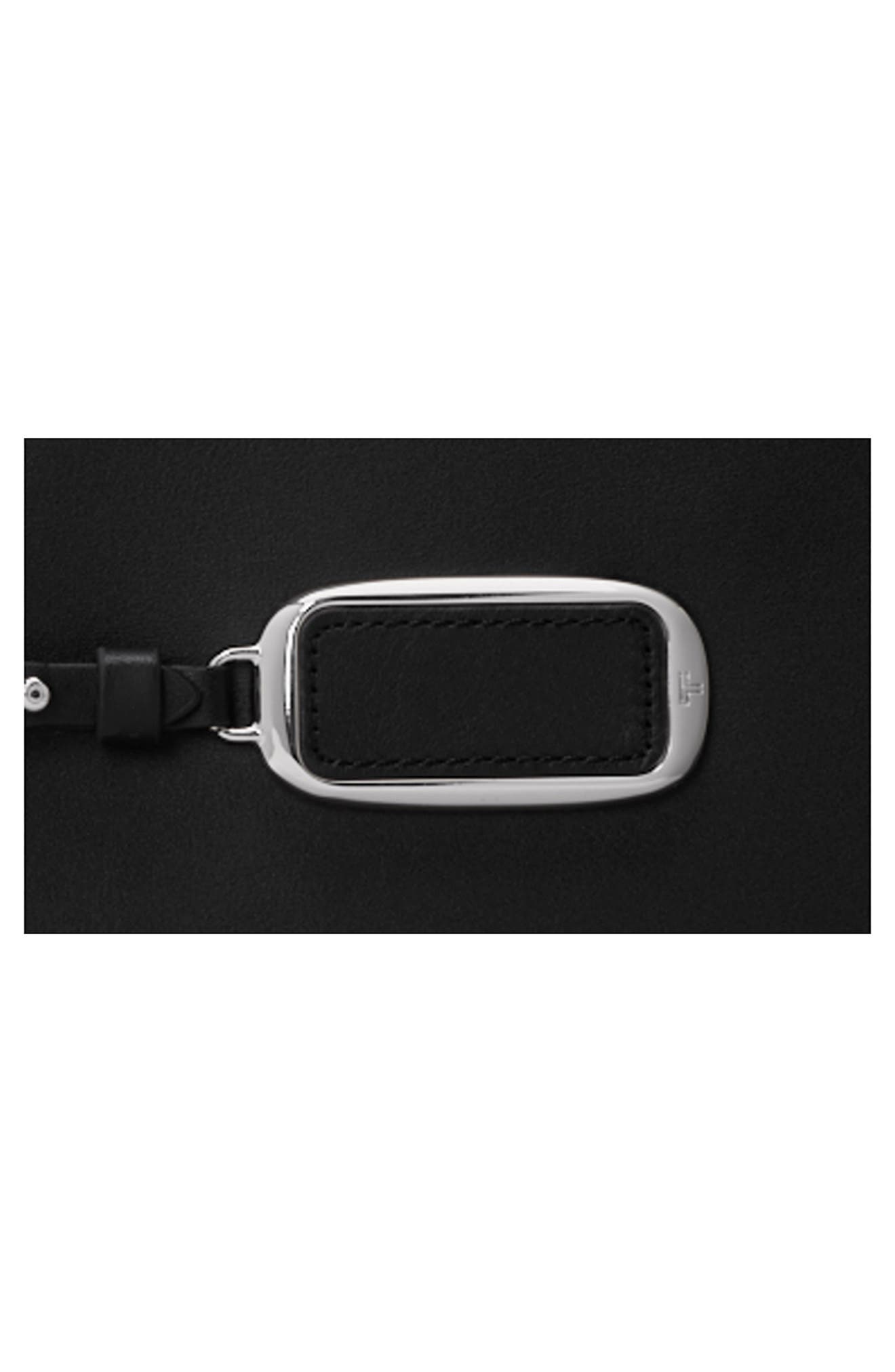 TUMI Oaklynn Leather Duffle Bag, Alternate, color, Black/ Gunmetal