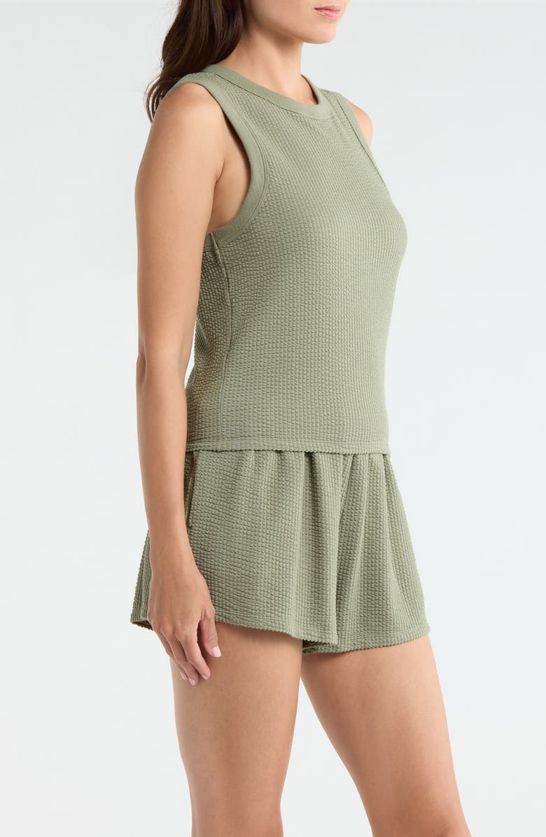 Lunya Stretch Organic Cotton Seersucker Lounge Tank, Alternate, color, Fresh Herb