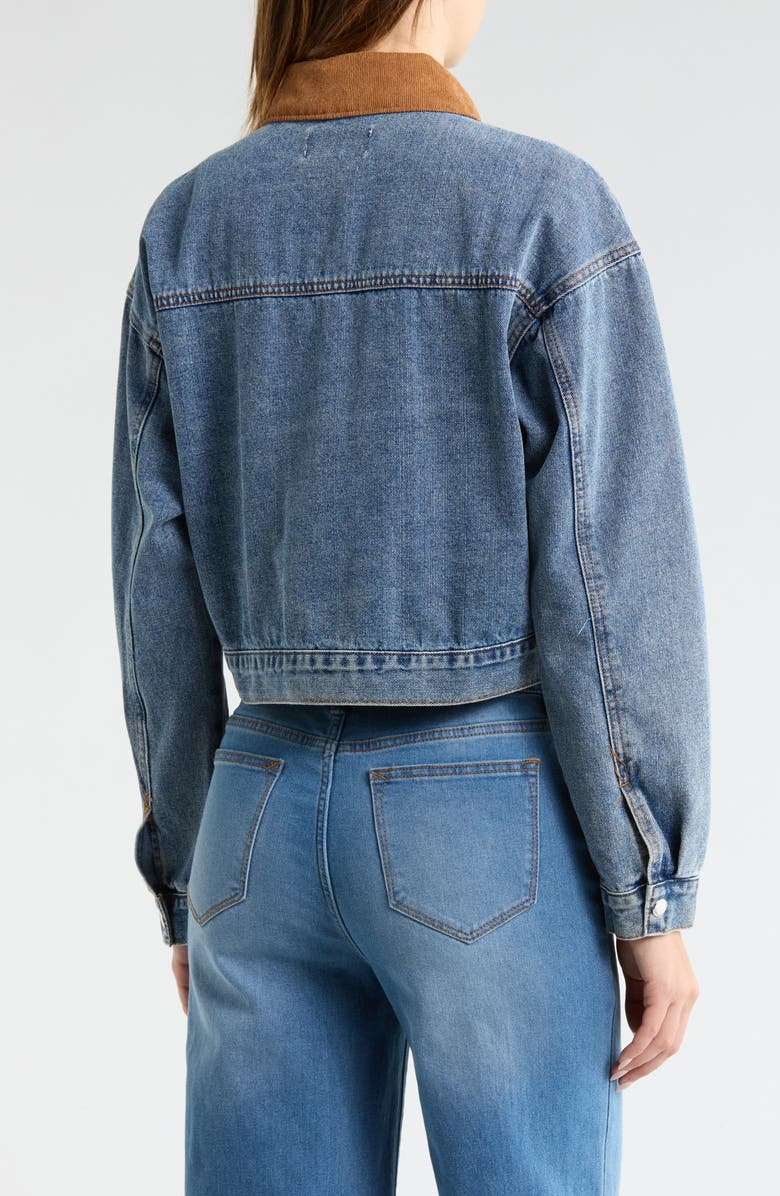 Vigoss Denim Barn Jacket, Alternate, color, Medium Wash