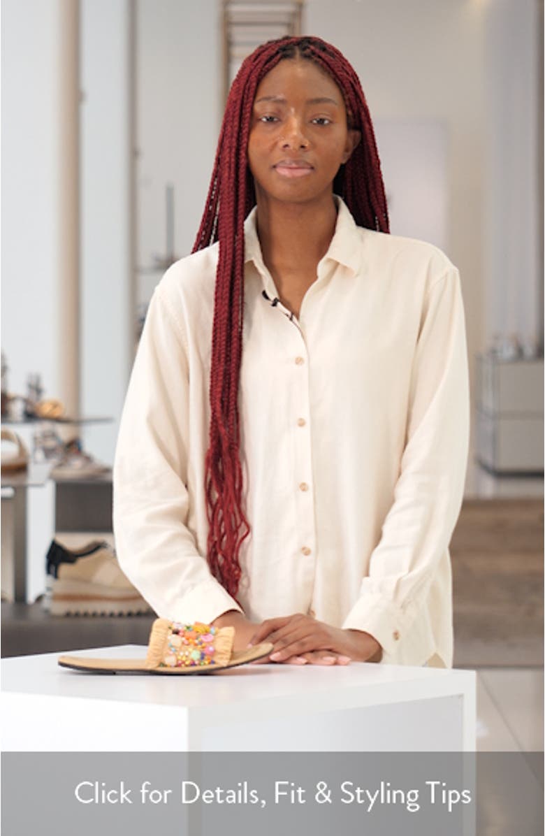 Shipwrecked Beaded Slide Sandal, sales video thumbnail