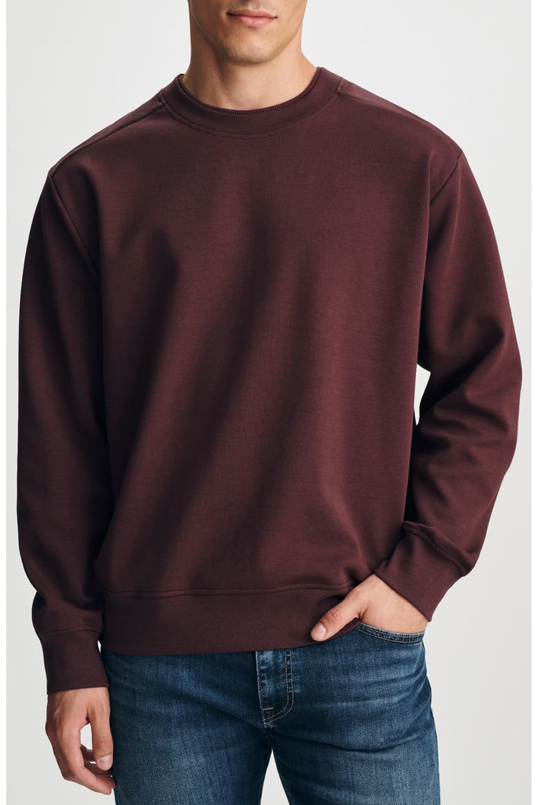 Cotton Blend Sweatshirt, Main, color, FUDGE