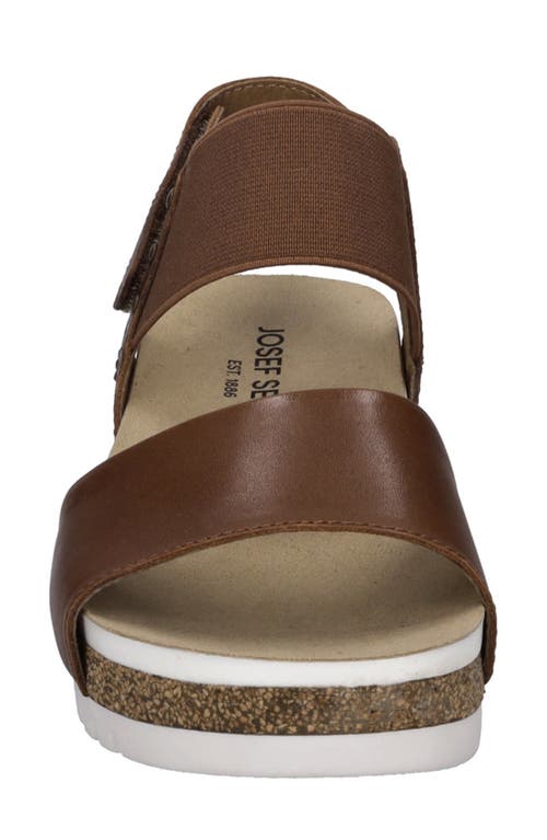 Josef Seibel Quinn Platform Wedge Sandal In Brown