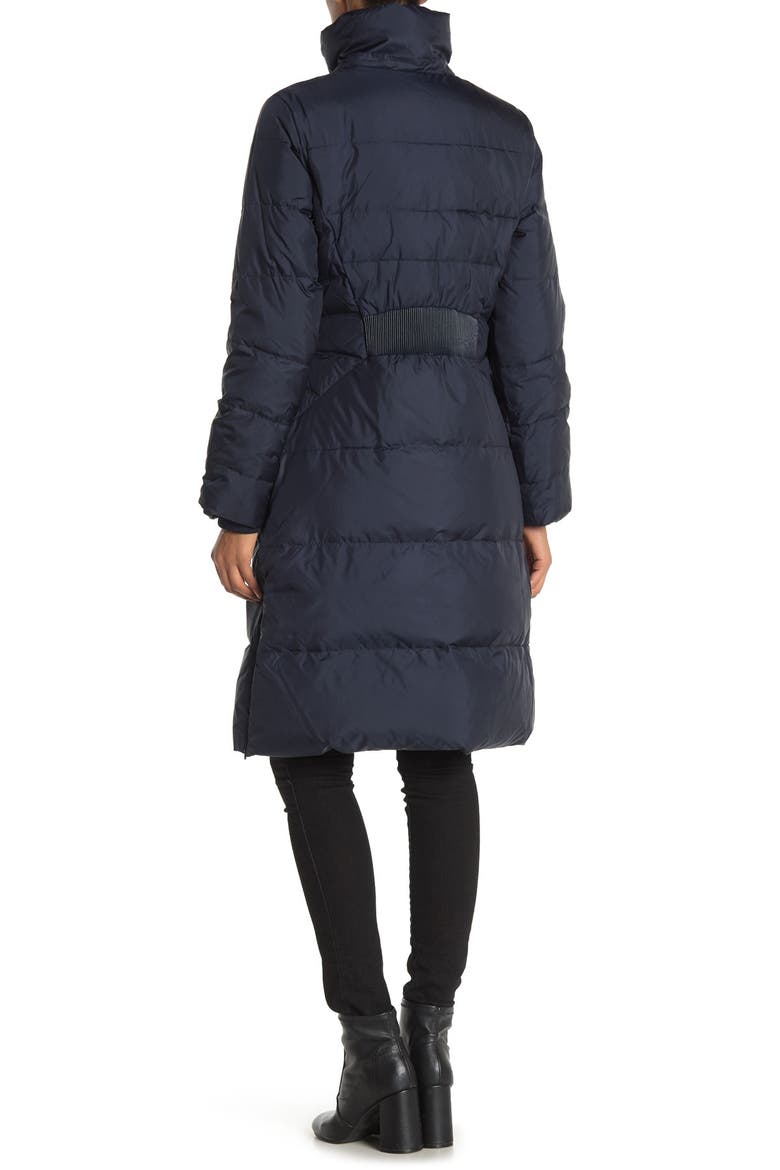 Faux Fur Hooded Jacket, Alternate, color, NAVY