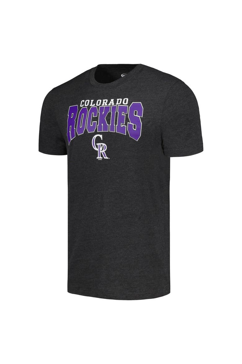 Men's Concepts Sport Charcoal/Black Colorado Rockies Meter T-Shirt & Pants Sleep Set, Alternate, color, Charcoal