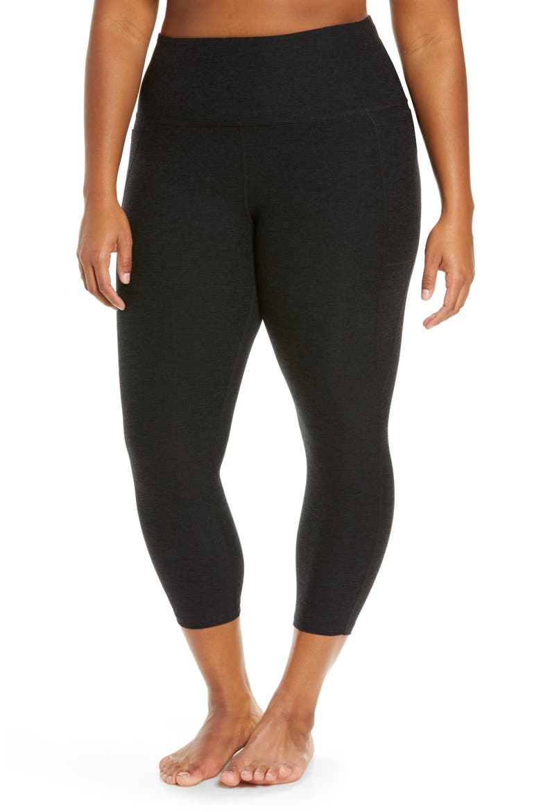 Out of Pocket High Waist Leggings, Main, color, DARKEST NIGHT