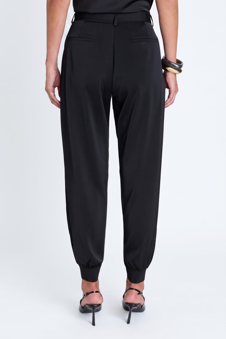 Adrienne Satin Cargo Pant, Alternate, color, Black