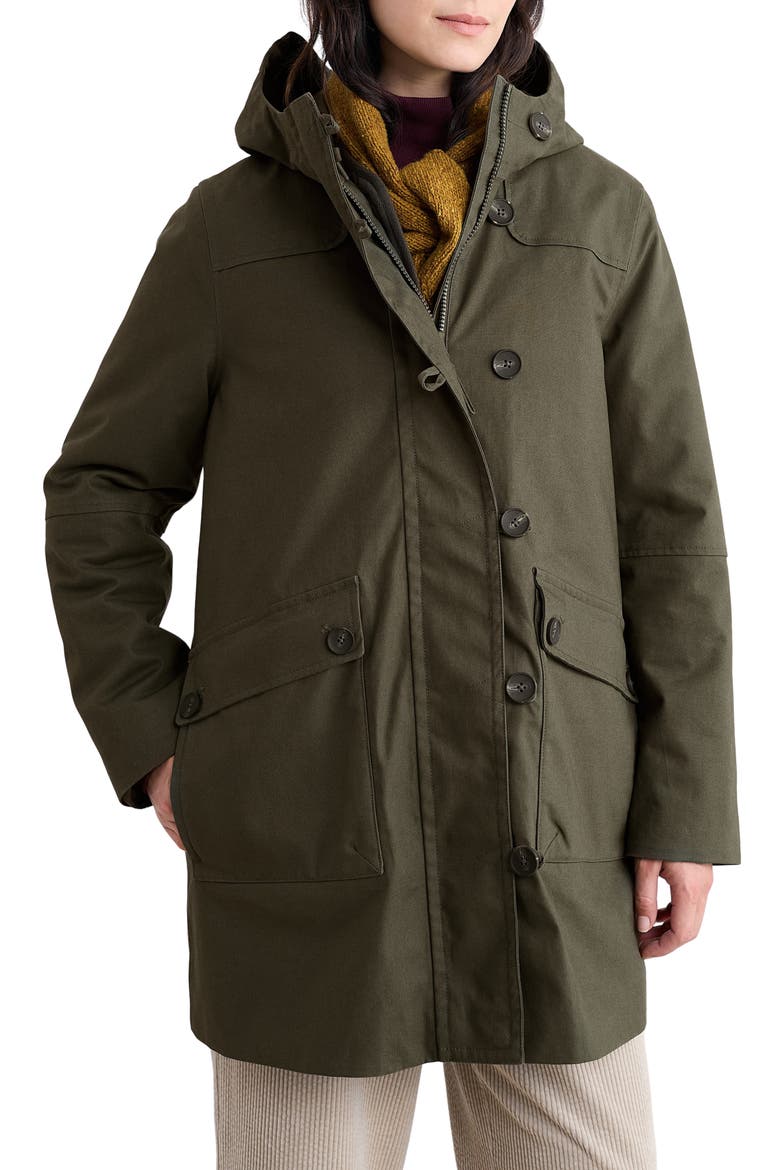 Bocaswell Waterproof 3-in-1 Duffle Coat, Main, color, HIGHLAND