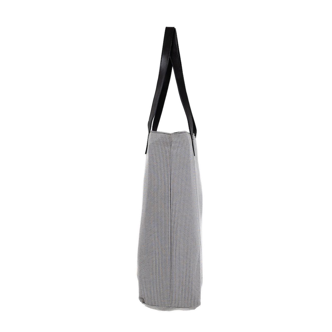 Made Free Houndstooth Print Day Tote, Alternate, color, Black