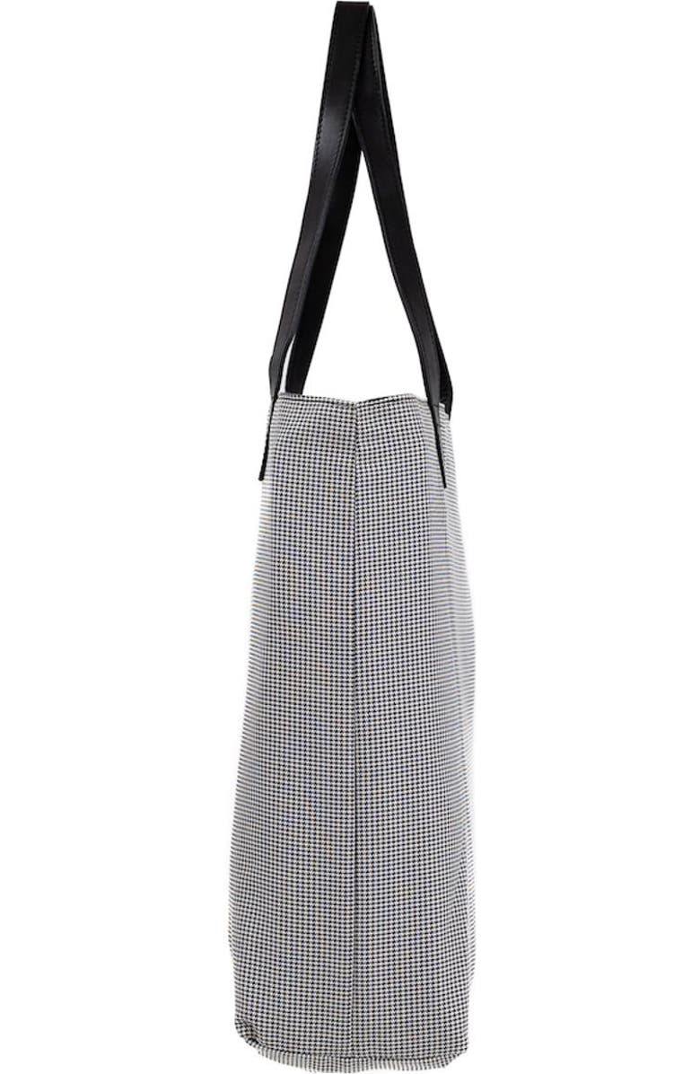 Made Free Houndstooth Print Day Tote, Alternate, color, Black