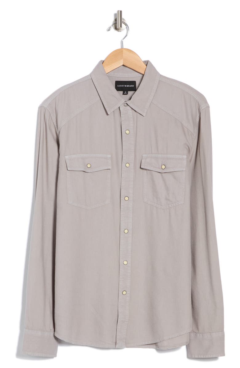 Lucky Brand Western Button-Up Shirt, Alternate, color, Wet Weather