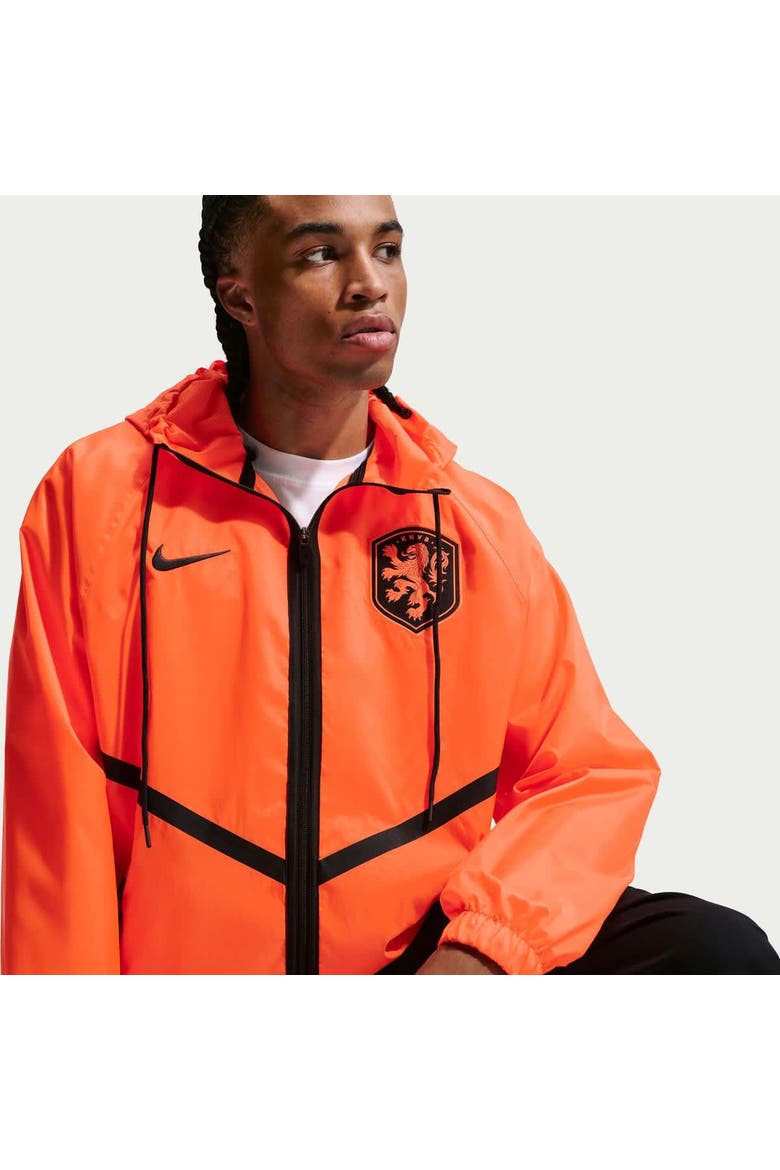 Men's Nike Orange Netherlands National Team 2026 Anthem Dri-FIT Full-Zip Hooded Jacket, Alternate, color, Orange