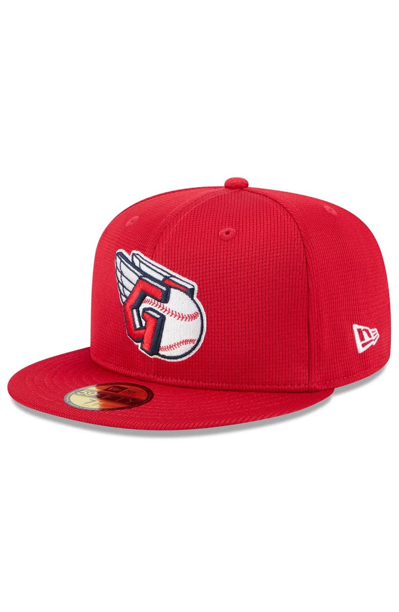 New Era Men's New Era  Red Cleveland Guardians 2025 Spring Training 59FIFTY Fitted Hat, Alternate, color, 