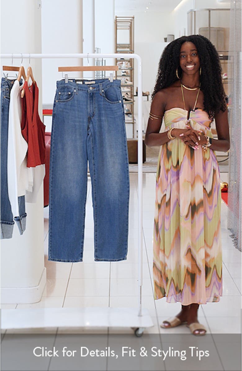 Baggy Wide Leg Cotton & Linen Dad Jeans, sales video thumbnail