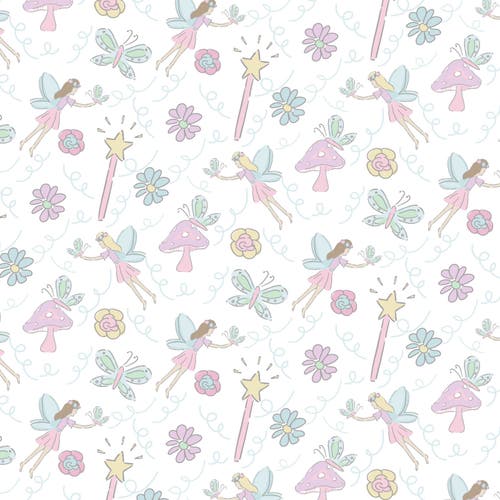 Lila And Hayes Grey Girls' Romper In Fairies