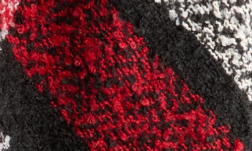 Vince Camuto Scale Plaid Fringe Scarf In Multi