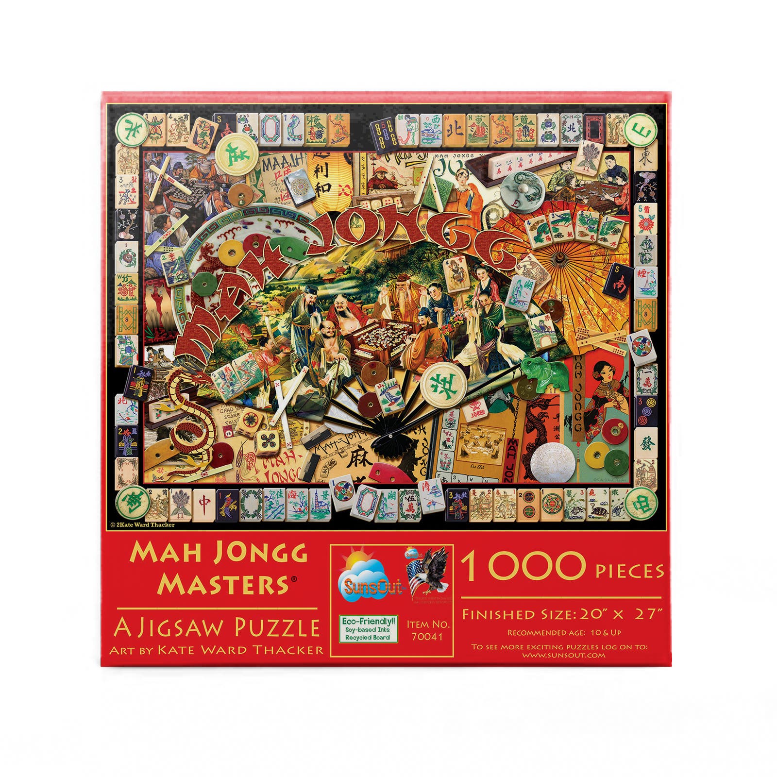 Sunsout Mah Jongg Masters 1000 piece Jigsaw Puzzle for Adults