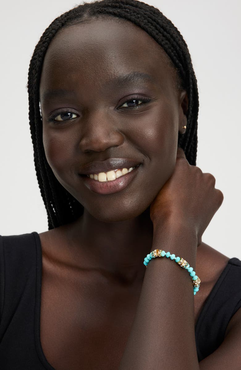 Kate Spade New York beaded bracelet, Alternate, color, Turquoise