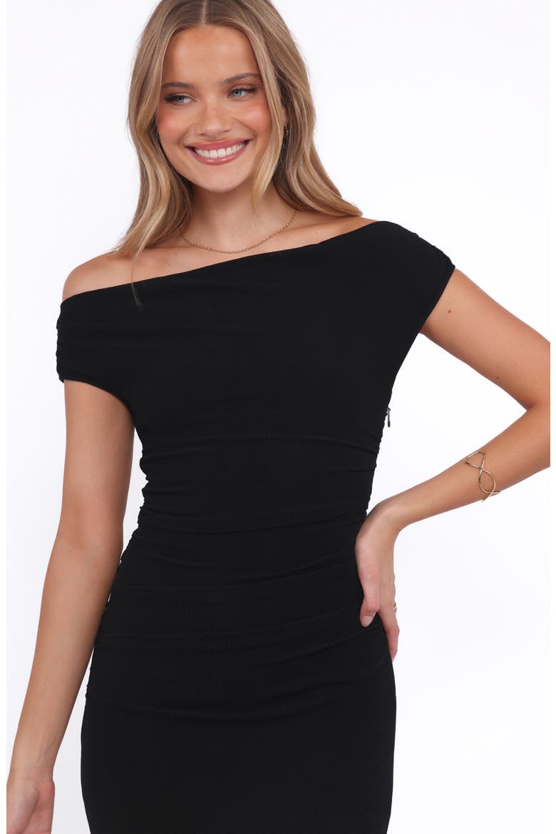 Spencer Off the Shoulder Body-Con Dress, Alternate, color, BLACK