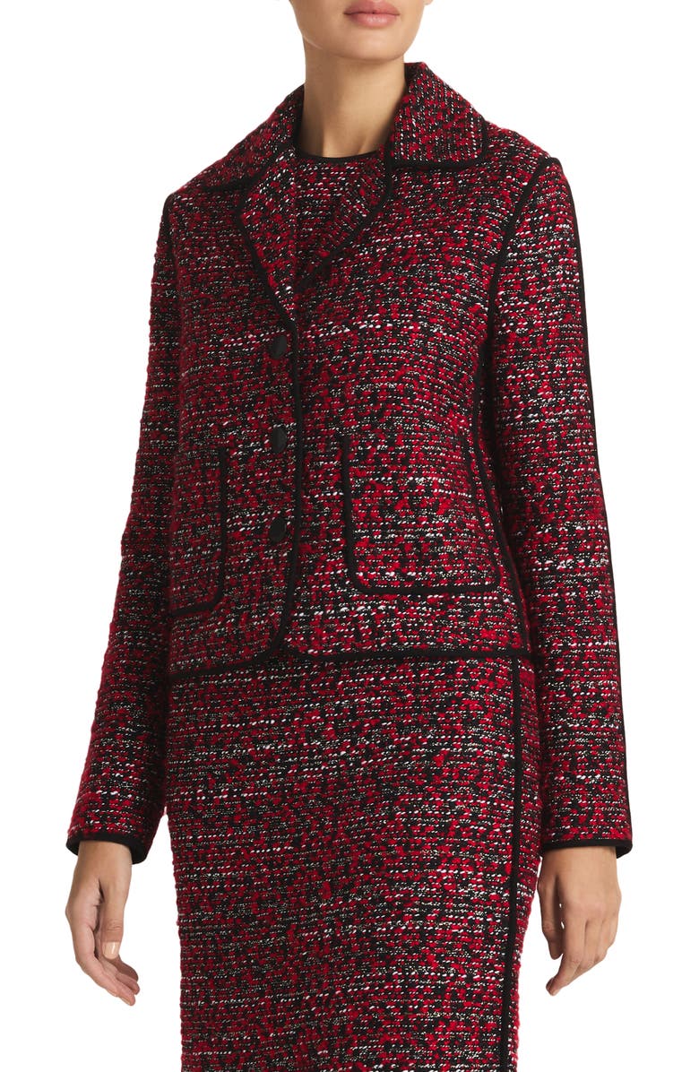 St. John Collection Metallic Bouclette Jacket, Alternate, color,