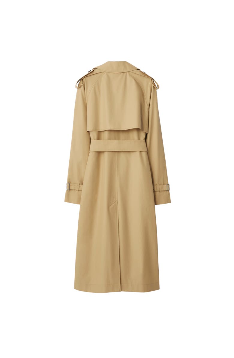 Burberry Long Gabardine Trench Coat, Alternate, color, 